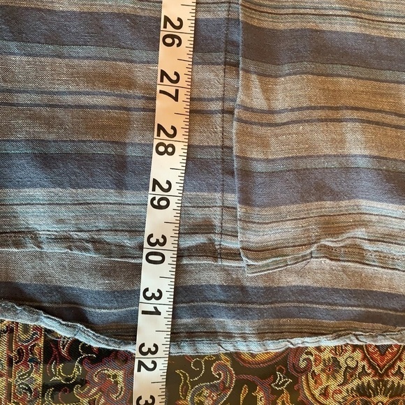 Perry Ellis blue striped short sleeve men’s shirt size L - Picture 10 of 11